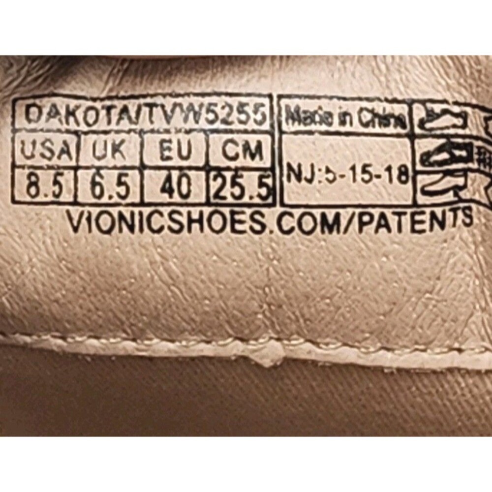 Vionic Shoe Dakota Mule Slip On Sneaker Womens Size 8.5 Black Leather Orthotic - Picture 11 of 12